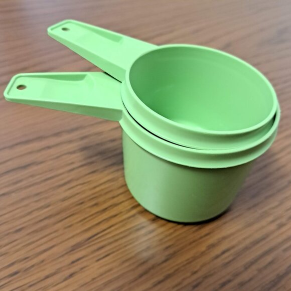 Two Tupperware Measuring Cups, 2/3 and 1 Cup - Picture 1 of 4